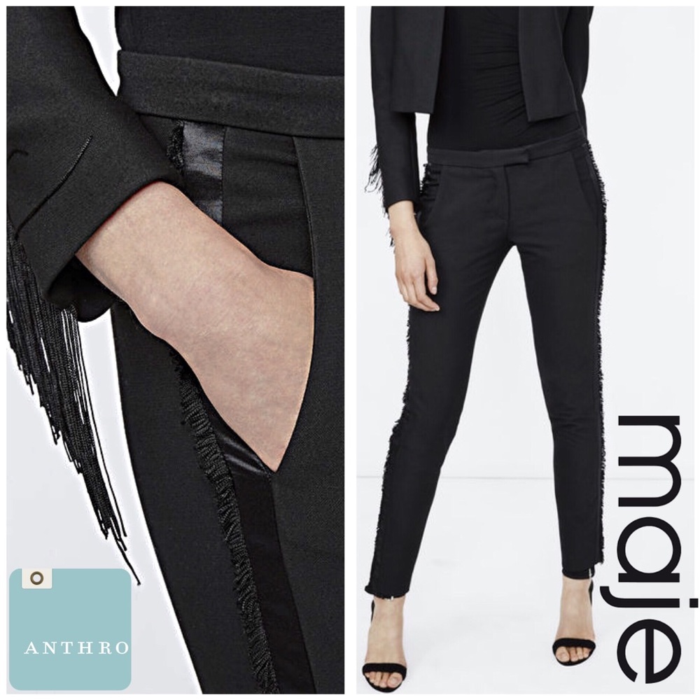 Maje Fringe Pauline Trousers